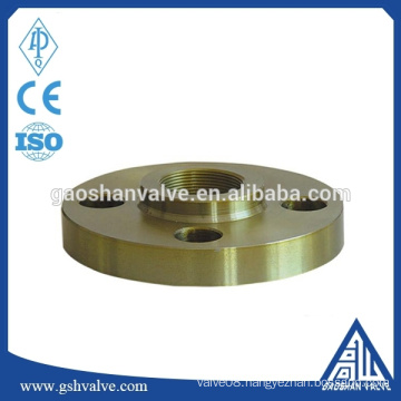 din standard brass color threaded flange